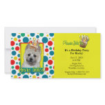 Invitation Cupcake - Cairn Terrier - TeddyBear Photo Greeting Card