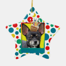 Invitation Cupcake - Chihuahua - Isabella Christmas Ornament