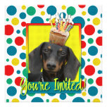 Invitation Cupcake - Dachshund - Winston