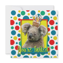Invitation Cupcake - Koala