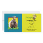 Invitation Cupcake - Poodle - Chocolate Personalized Photo Card