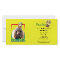 Invitation Cupcake - Poodle - Chocolate Photo Card
