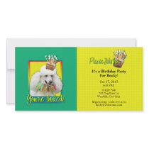 Invitation Cupcake - Poodle - White Photo Card