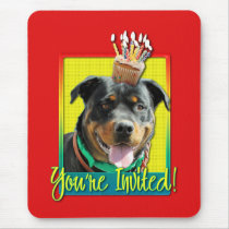 Invitation Cupcake - Rottweiler - SambaParTi Mousepads