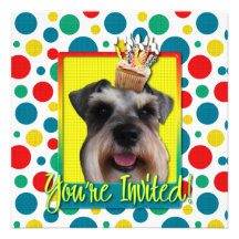 Invitation Cupcake - Schnauzer
