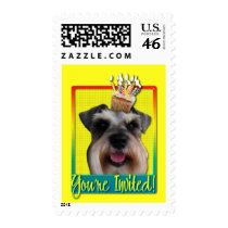 Invitation Cupcake - Schnauzer Stamps