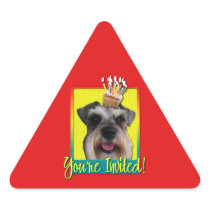 Invitation Cupcake - Schnauzer Triangle Sticker