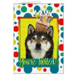 Invitation Cupcake - Shiba Inu - Yasha Greeting Cards