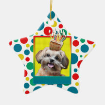 Invitation Cupcake - ShihPoo - Maggie Christmas Tree Ornament