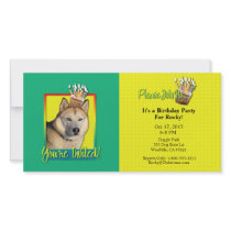 Invitation Cupcake - Siberian Husky - Copper Picture Card