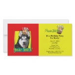 Invitation Cupcake - Siberian Husky Photo Card