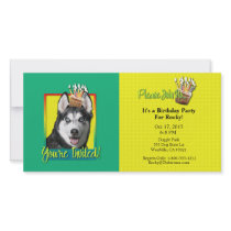 Invitation Cupcake - Siberian Husky Customized Photo Card