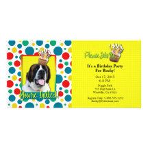 Invitation Cupcake - St Bernard - Mae Picture Card