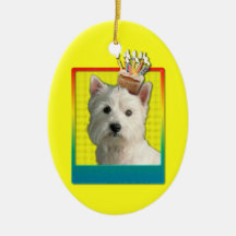 Invitation Cupcake - West Highland Terrier Ornament