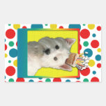 Invitation Cupcake - West Highland Terrier Rectangular Stickers