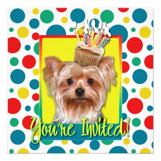 Invitation Cupcake - Yorkshire Terrier
