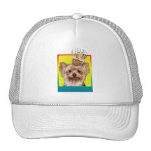 Invitation Cupcake - Yorkshire Terrier Trucker Hats