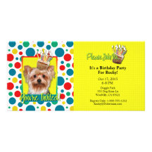 Invitation Cupcake - Yorkshire Terrier Photo Cards