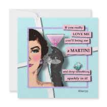 Invitation - Diamonds & Martinis