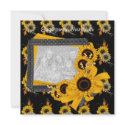 Invitation Engagement Photo Sunflower Frame invitation