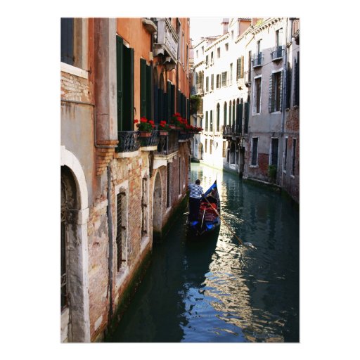 Invitation for Venice Themed Wedding