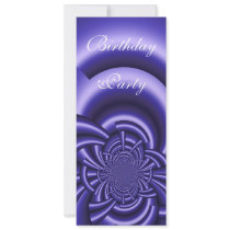 Invitation Fractal Blue Purple