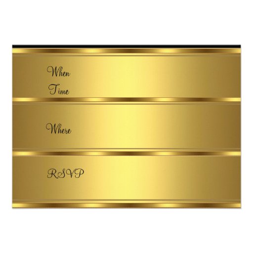 Invitation Gold 50th Birthday Party