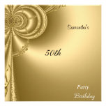 Invitation Gold Birthday Party