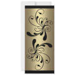 Invitation Gold &amp; Black Floral