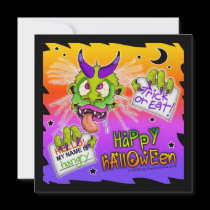 Invitation - HALLOWEEN BOOGEYMAN MONSTER invitations