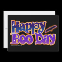 Invitation - HAPPY BOO DAY - Halloween invitations