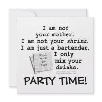 Invitation, Invitations - I'M A BARTENDER