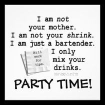 Invitation, Invitations - I'M A BARTENDER invitations