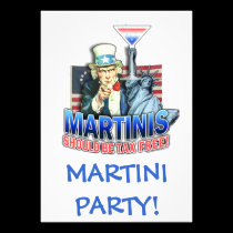Invitation, Invitations - Martinis Should be Tax F invitations