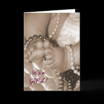 Invitation-It's a GIRL! cards