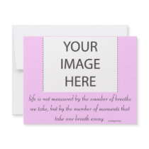 Invitation "Life is not measured..." by CyrScenesQuotes Invitation "Life is not measured..."