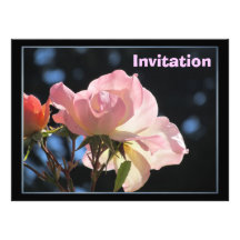 Invitation - Light Pink Rose