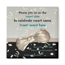 Invitation magnets - customizable