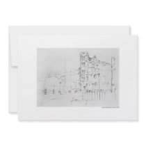 Invitation map design Hanover pencil