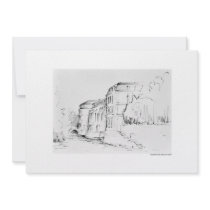 Invitation map design Hanover pencil