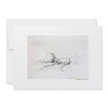 Invitation map design Hanover pencil