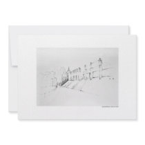 Invitation map design Hanover pencil