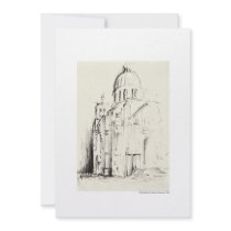Invitation map design Hanover pencil