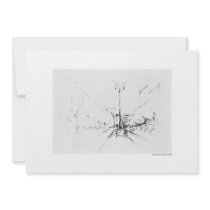 Invitation map design Hanover pencil