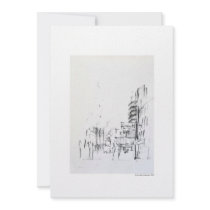 Invitation map design Hanover pencil