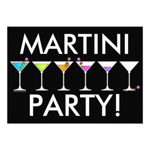 Invitation - Martinis Going, Going, GONE
