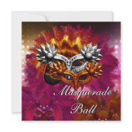 Invitation Masks Masquerade Ball Party 3 invitation