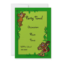 Invitation - Monkeys by pawtraitart Invitation - Monkeys