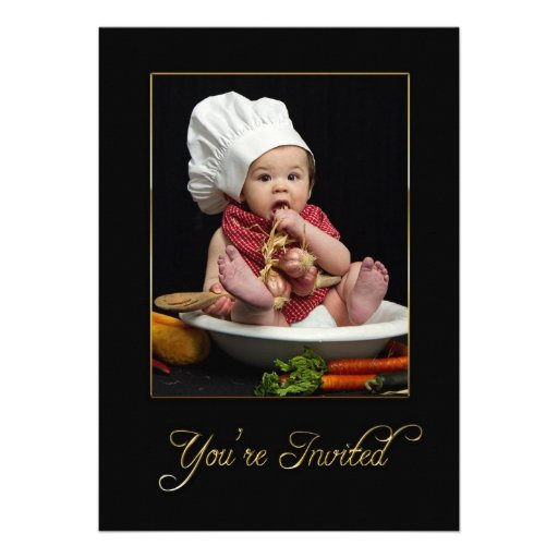 INVITATION - MULTI PURPOSE - BABY AS CHEF