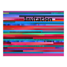 Invitation - Multicolor Abstract